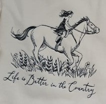 Bag 4 Life with Girl Riding Embroidery