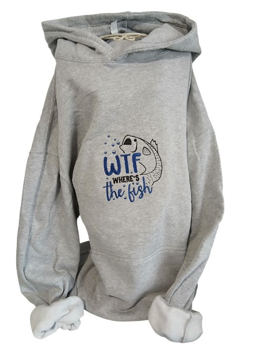 Oversized Hoodie with embroidered slogan