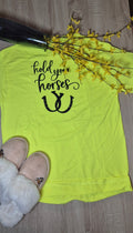 Short sleeve fluorescent yellow T-Shirt 'HYH'