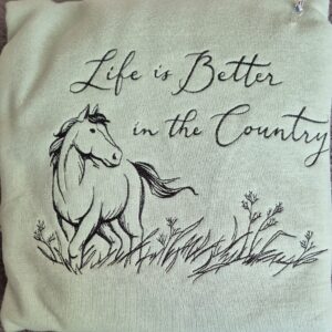 Sweatshirt Horse & Grass