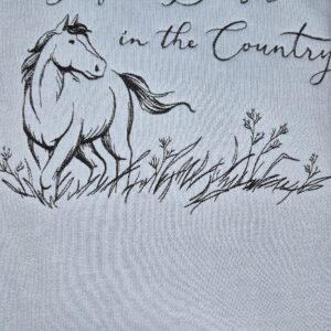 Kids Sweatshirt Horse & Grass