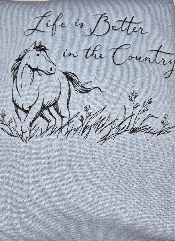 Kids Sweatshirt Horse & Grass
