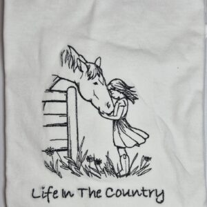 Horse & Fence Girl Sweatshirt