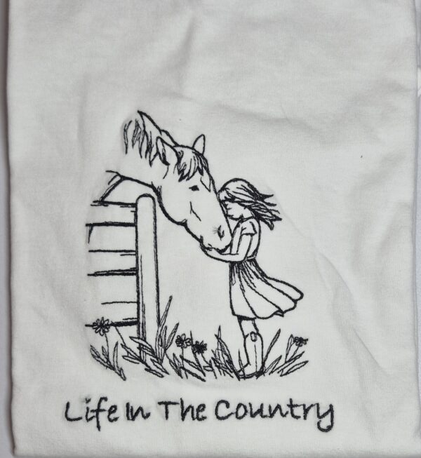Horse & Fence Girl Sweatshirt