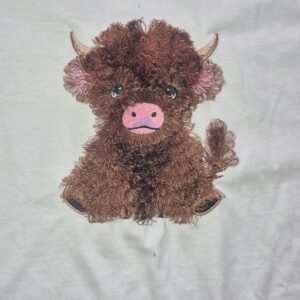 Fluffy Highland Cow Kids Sweatshirt