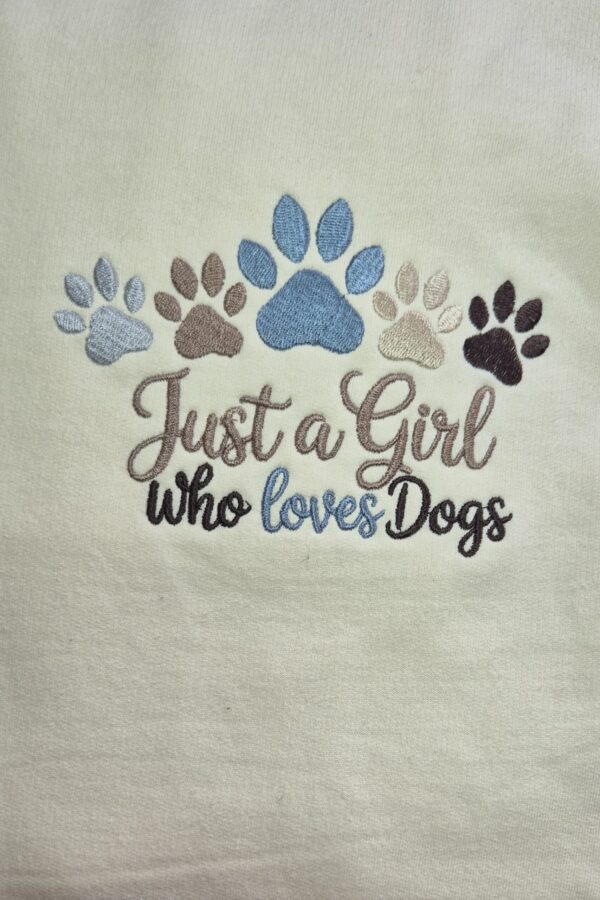 Girl Loves Dogs Kids Sweatshirt